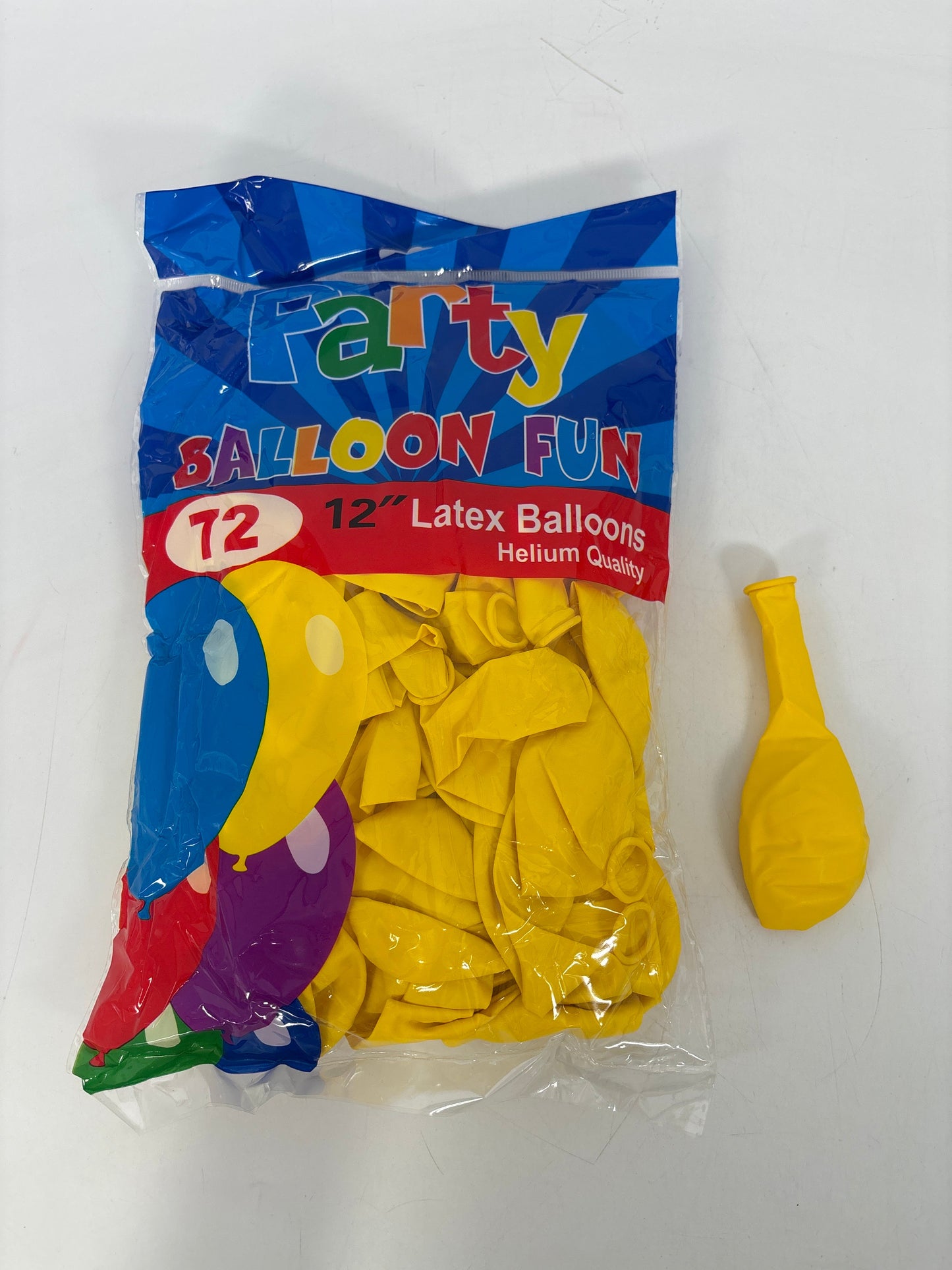 BA-YL-12IN Ballon Latex 12" Yellow (25pcs)