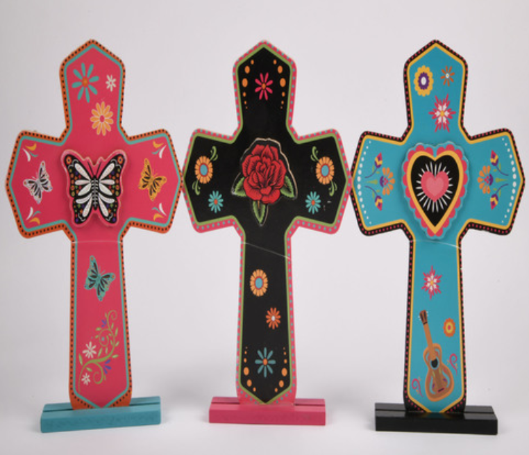 139794 HH HALLOWEEN WOODEN DISPLAY STAND DECO W/ASST DESIGNS (24/PK)