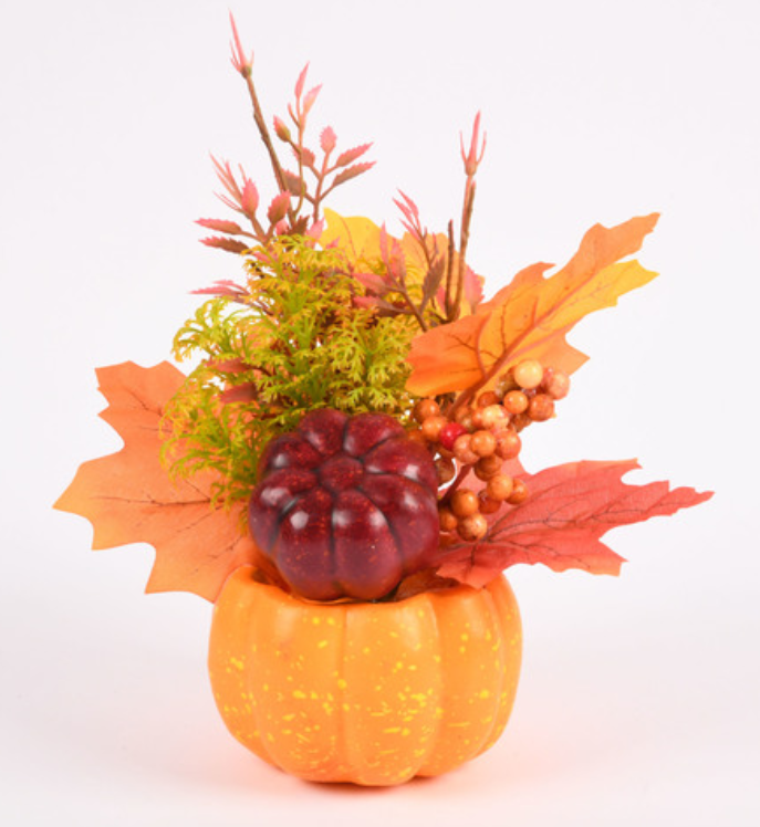 139799 HT THANKSGIVING PUMPKIN TABLE DECO (12/pk)