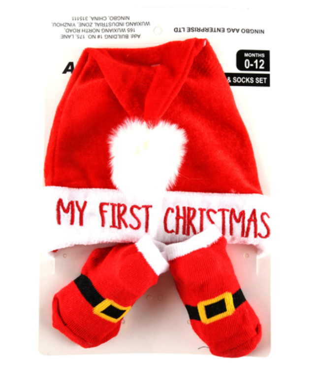 119704 HX XM SANTA HAT BABY SET (12/PK)