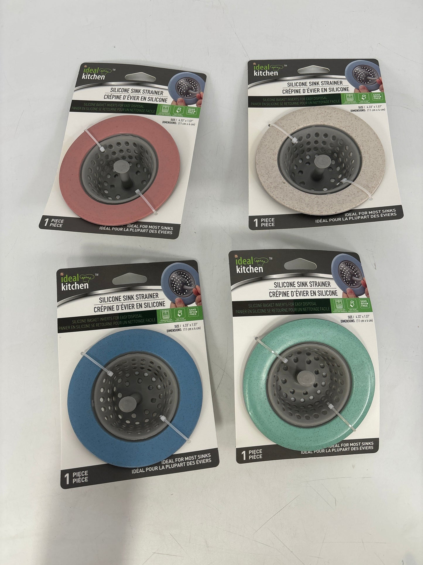 42109 Idea Kitchen SS + Silicone Sink Strainer Marble (12/PK)