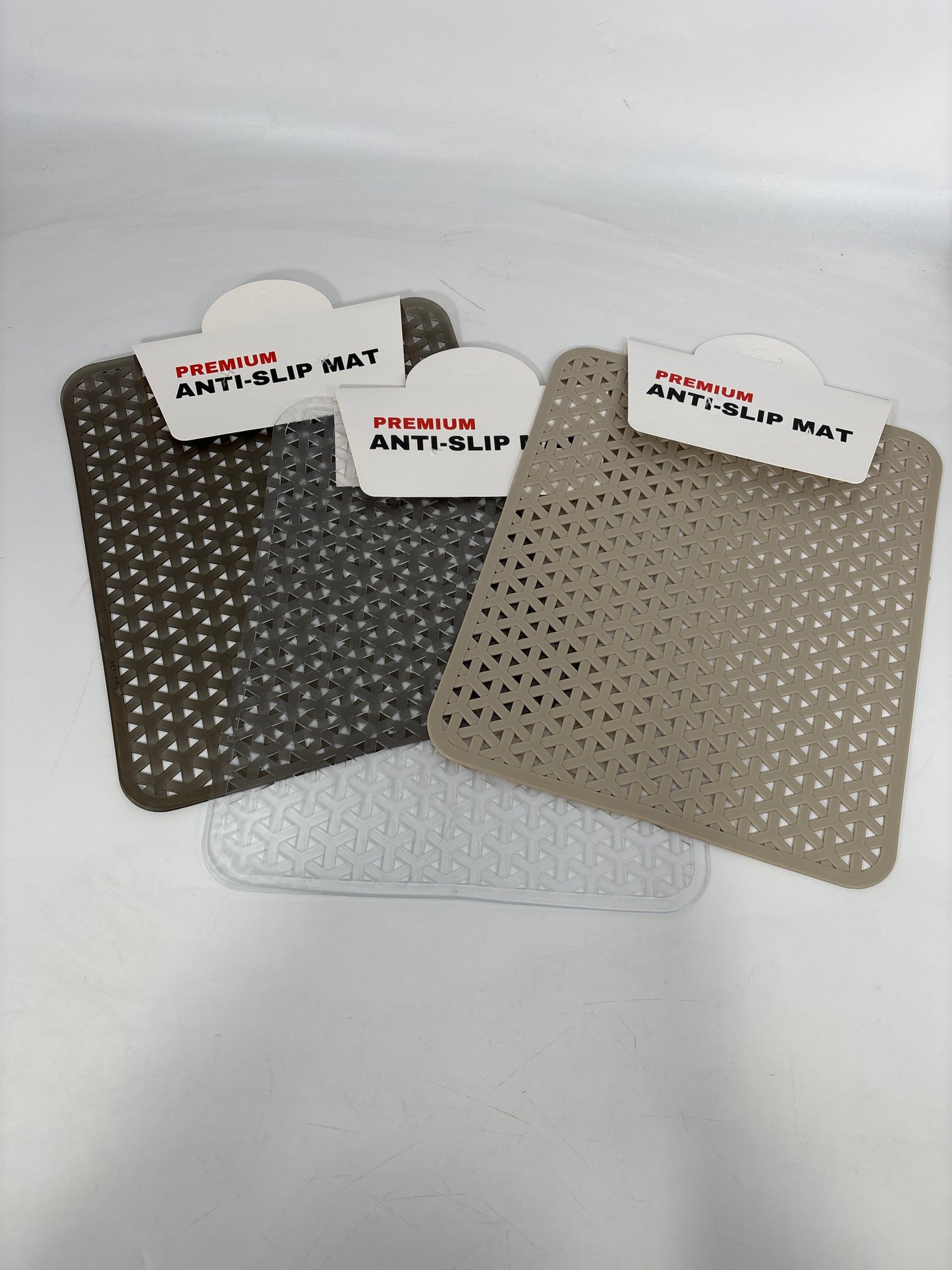 CK294 Anti-Slip Mat ,SIZE:27*31.5CM (1PC/CARD,WHTH CARD,BEIGE 6PCS,CLEAR 4PCS,GREY 2PCS) (12pcs)