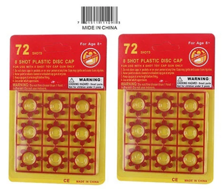 2311109 72 SHOTS CAP RING (72/PK)