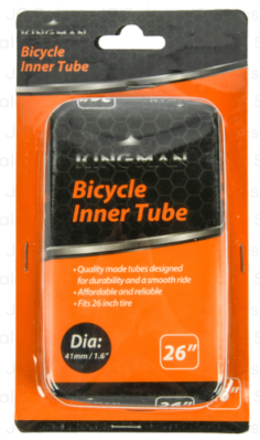 23215 KINGMAN BICYCLE TIRE INNER TUBE 26" D:41MM (24/CS)
