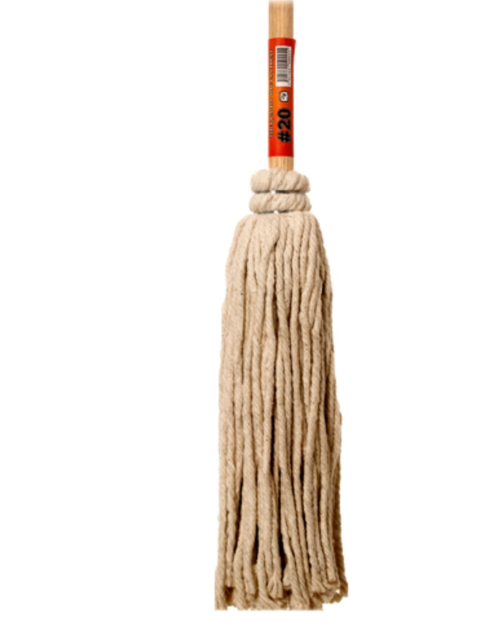 80217 COTTON MOP #20 W/ NATURAL STICK (12/PK)