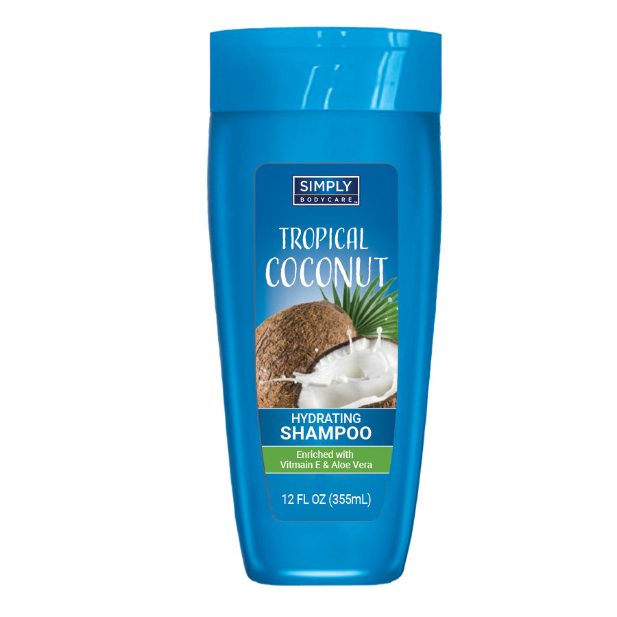24545 SIMPLY BODYCARE SHAMPOO 12 OZ TROPICAL COCONUT (12/CS)