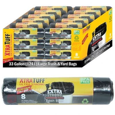 30102 Xtratuff Trash Bag Roll 33GAL 8CT (48/CS)
