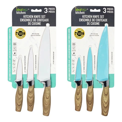 33061 Ideal Kitchen 3 Piece Knife Set (12/CS)