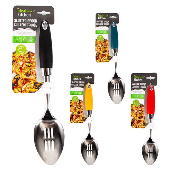 33130 Ideal Kitchen Stainless Steel Spoon Slotted (24/CS)