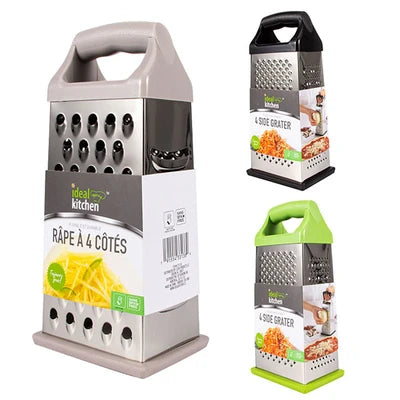 33138 Ideal Kitchen Stainless Steel Grater 9in 4 Sides (24/CS)