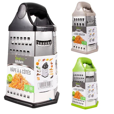 33139 Ideal Kitchen Stainless Steel Grater 9in 6 Sides (24/CS)