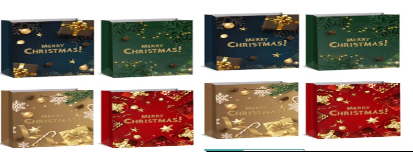 GB-143 Large Christmas Gift Bag 3D -Merry Christmas 26x32x12cm (20dz/case) (12)