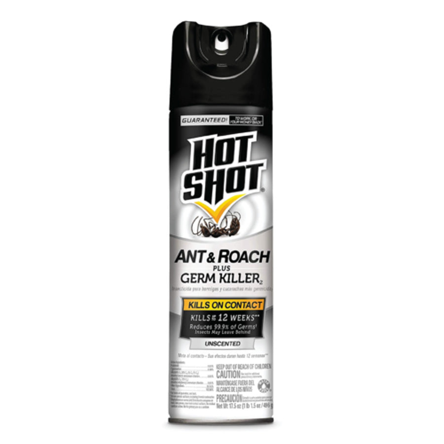 44126 HOT SHOT ANT, ROACH&GERM KILLER SPRAY 17.5 OZ UNSCENTED (12/CS)