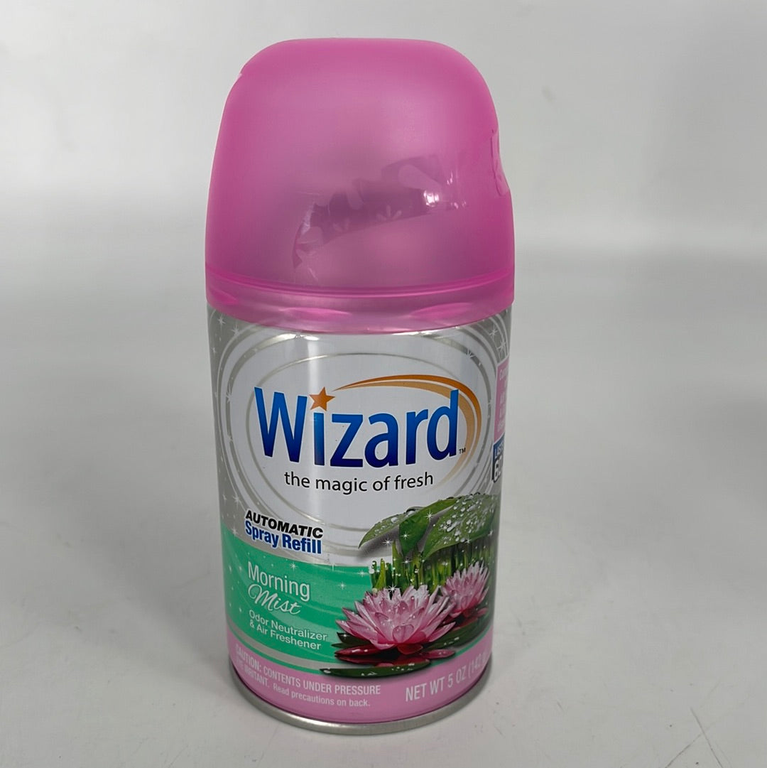 107121 WIZARD AUTOMATIC SPRAY REFILL MORNING MIST 5 OZ (12 cs)