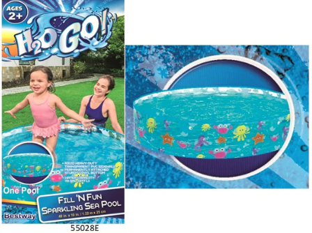 55028E BESTWAY 4FTX10"C-THRU SNAPSET POOL (6/CS)