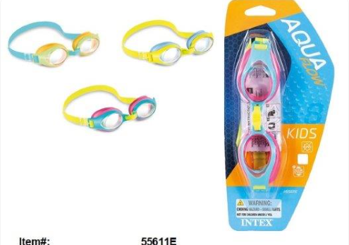55611E INTEX JUNIOR GOGGLE AGE 3-8 (12/CS)