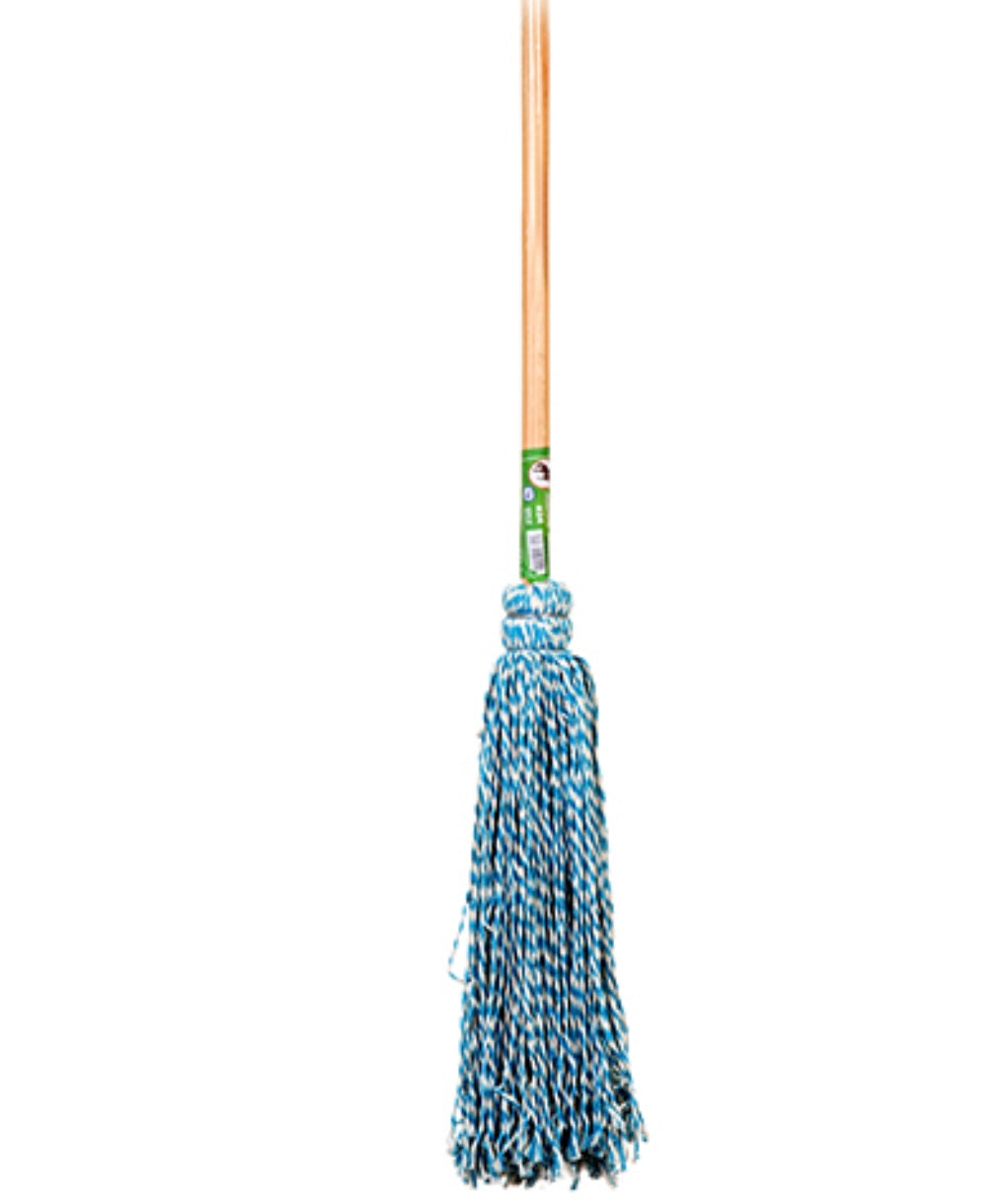93513 STRING MOP COLOR #24 ASST CLR W/ WOOD STICK LARGE (12/PK)