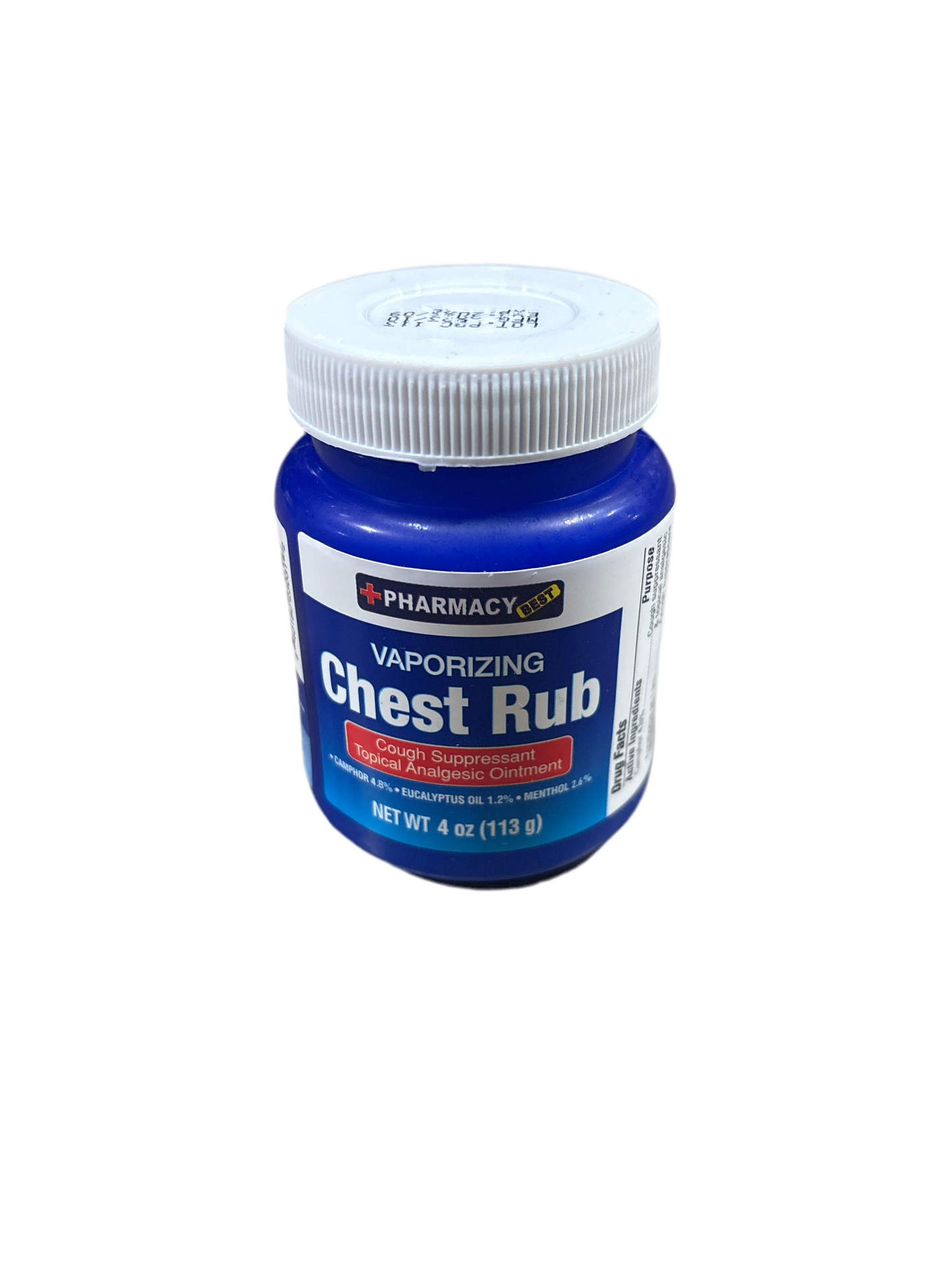 02303 Pharmacy Best Chest Rub 4oz Vaporizing (24)