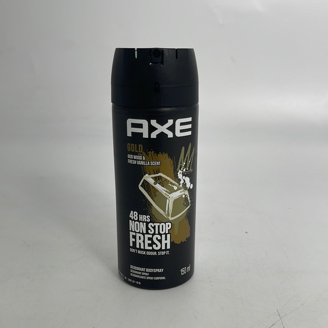 35253 Axe Body Spray- 150ml Gold Wood and Dark (6/INNER)