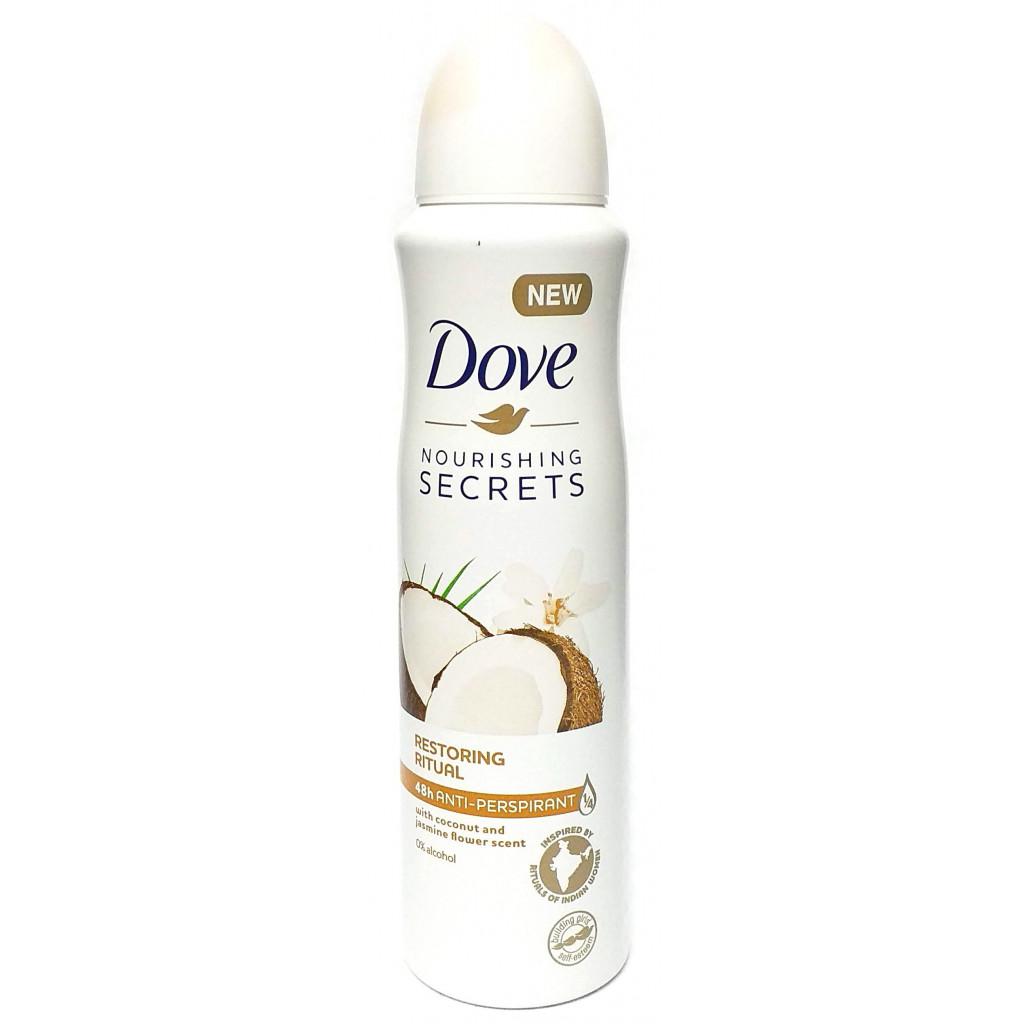 78611 DOVE DEODORANT SPRAY 250ML/8.4 OZ RESTORING RITUAL WITH COCONUT JASMINE (6)