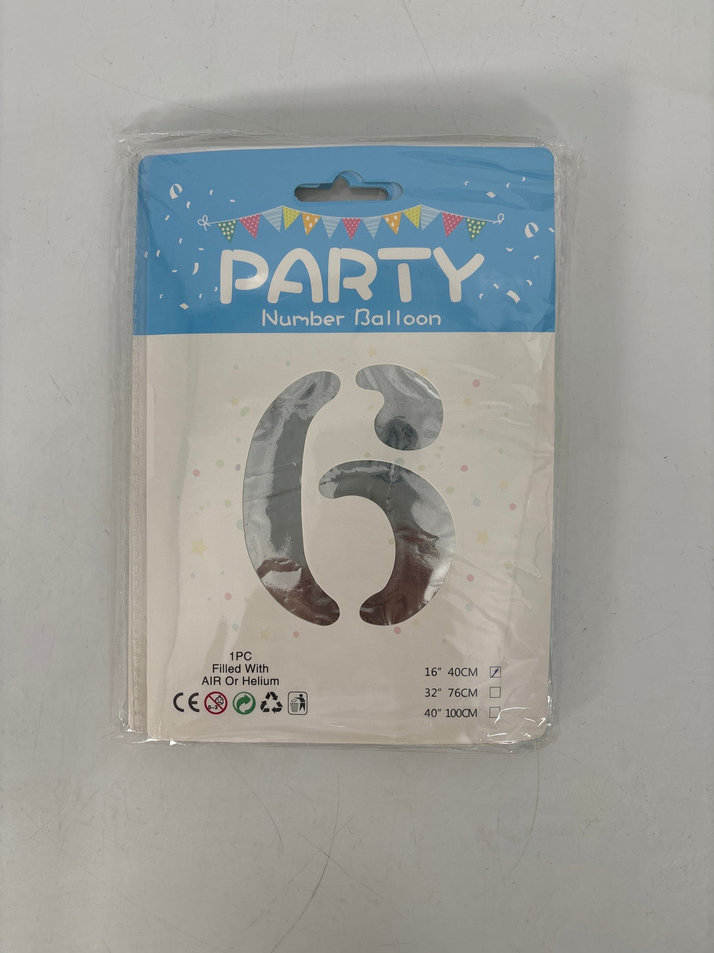 16inch Silver Number (10pcs)