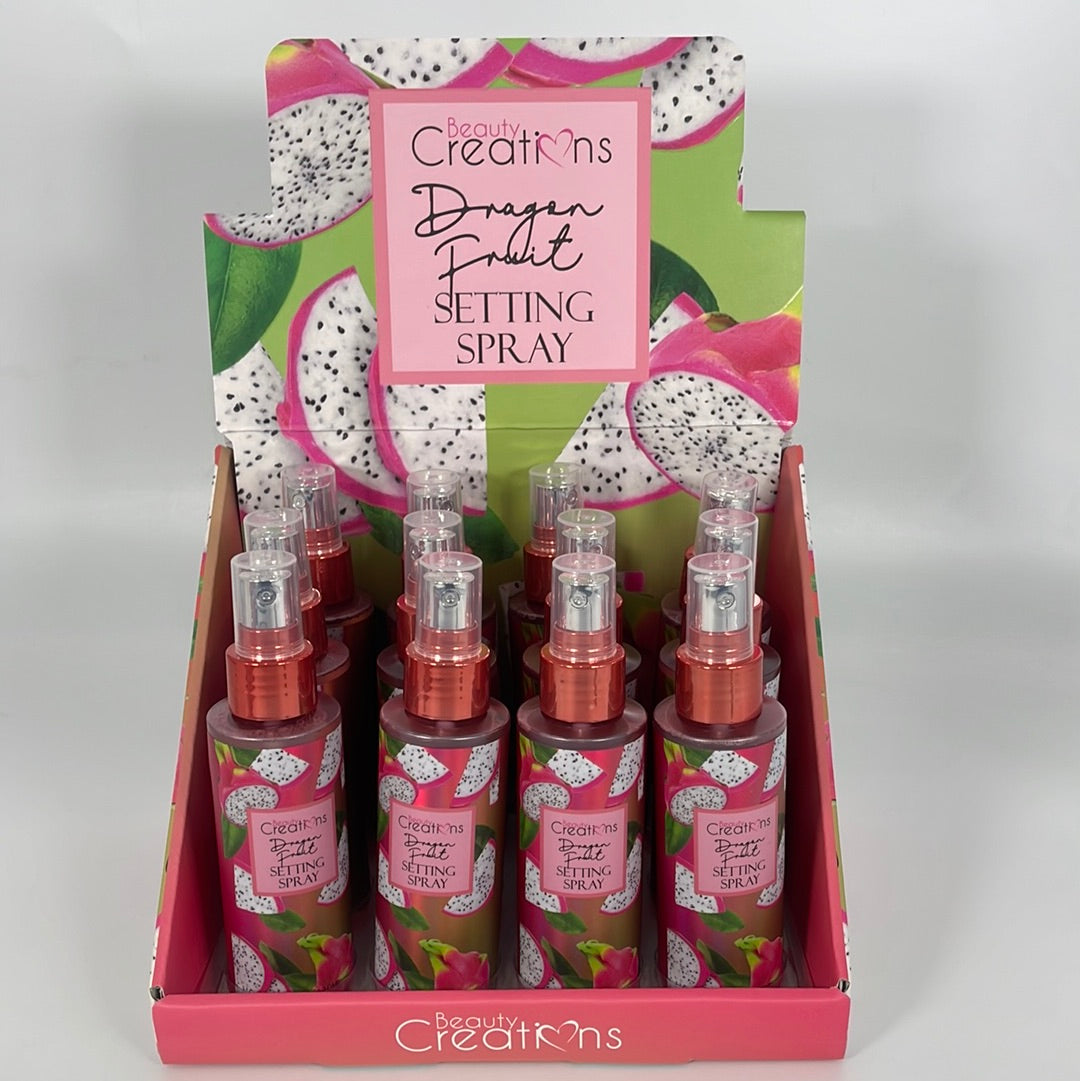 SPN12 BC SETTING SPRAY 12 DRAGON FRUIT (12) Beauty Creations