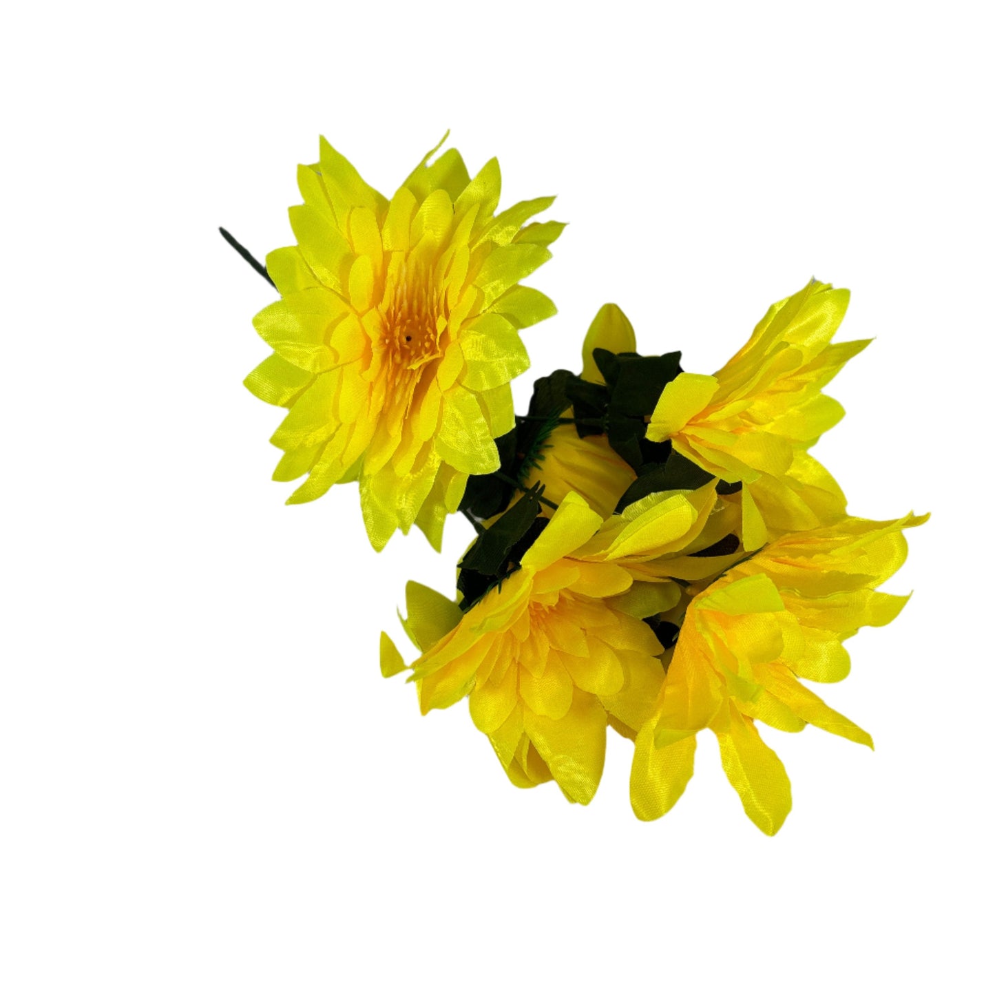 CLF64-YL ARTIFICAL FLOWERS 5PCS/BUNCH (12/PK)