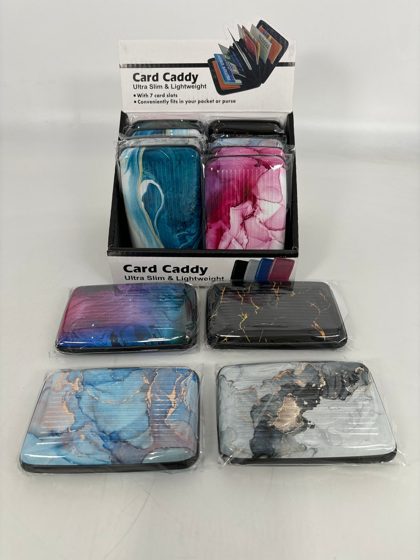 228032 Card Case Marble Design (12pcs)