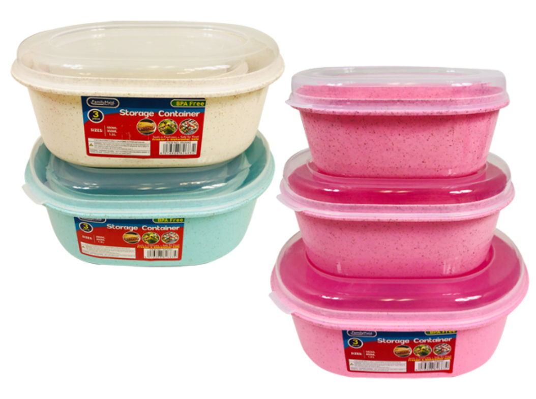 88268D 3PC Oval Food Containers High Quality, Extra Durable (48/CS)