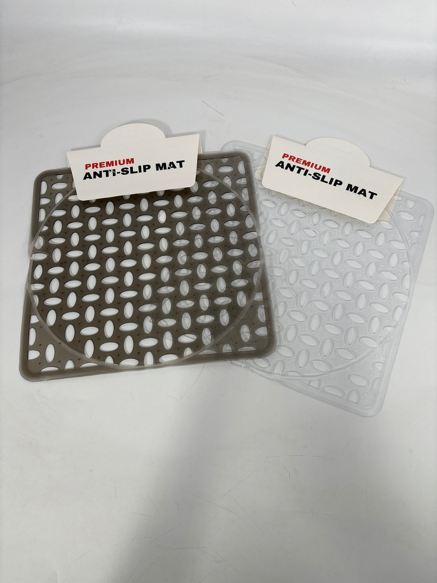 CK292 Anti-Slip Mat ,SIZE:29.5*29.5CM 1PC/CARD,WHTH CARD, CLEAR 8PCS,GREY 4PCS,