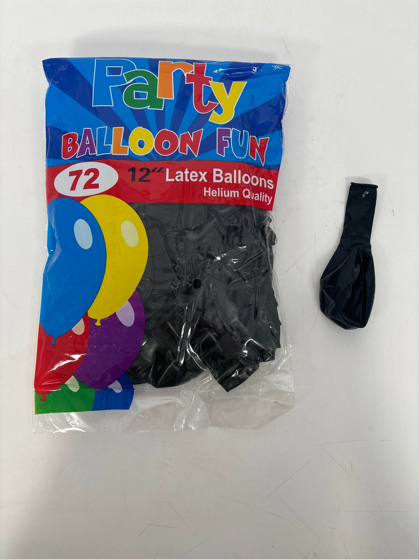 BA-BK-12IN Ballon Latex 12" Black (25pcs)