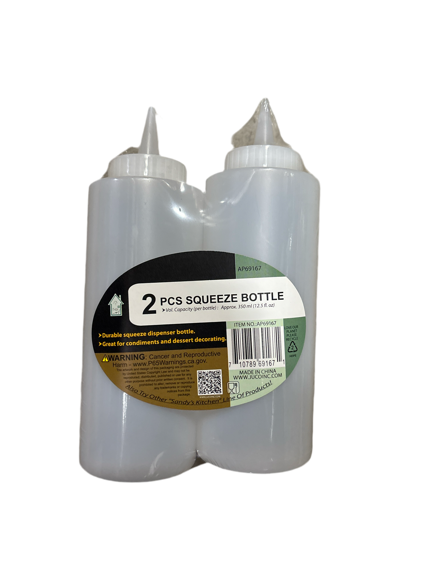 AP69167 PL 2PC DISPENSER BOTTLES (24/CS)