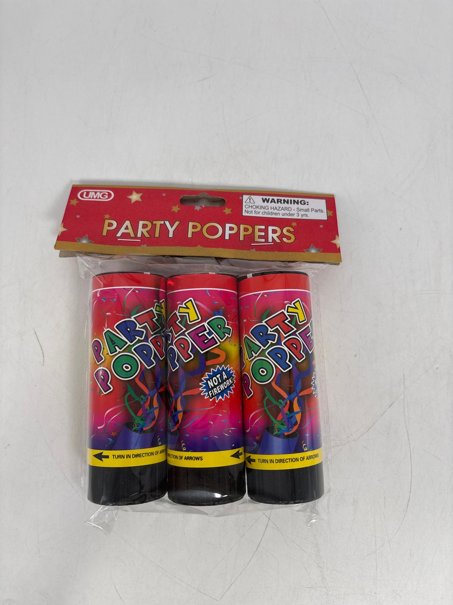 PF-18651 Confetti Poppers 3pc 11cm 96pcs case (48)