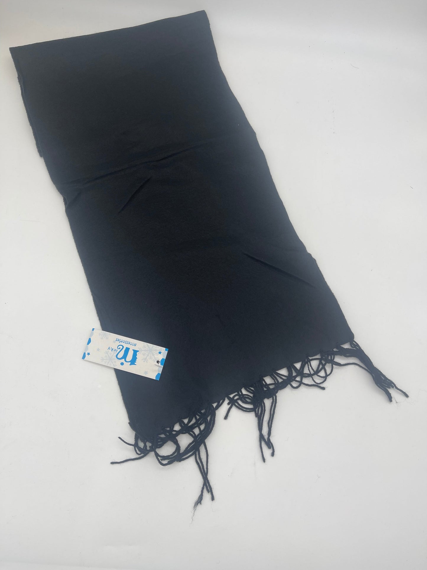 SC003BK Black Scarf (12pcs) CHECKED