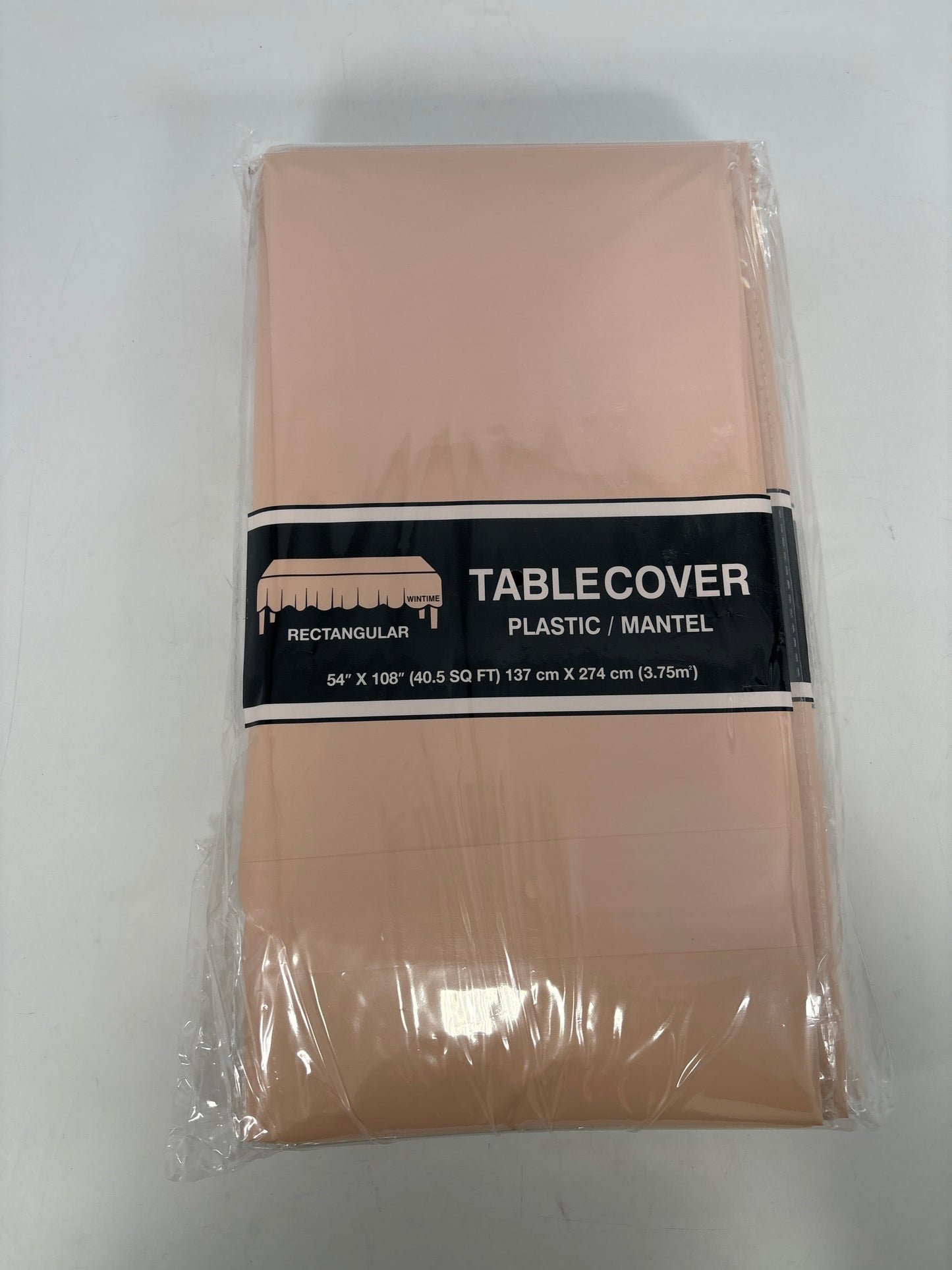 30021 TABLE COVER: 54" X 108" RECTANGULAR: IVORY-TAN(DZ)