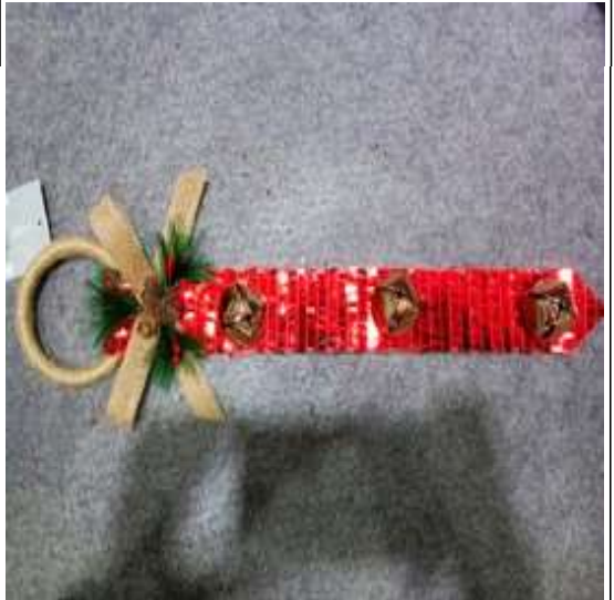 44831 BELL PENDANT 45*5CM BELL DOOR HANGER RING 8.5CM 3? 4CM BEL (24)