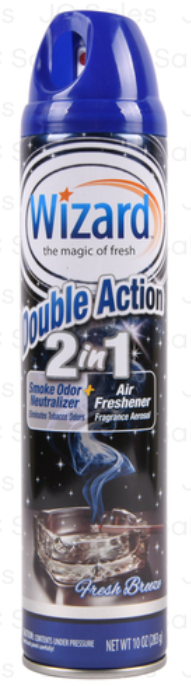 124149 WIZARD AIR FRESHENER ANTI-TABACCO SMOKE ODOR 10 OZ (12/PK)