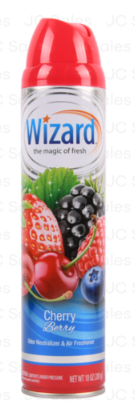 124143 WIZARD AIR FRESHENER CHERRY BERRY 10 OZ (12/PK)