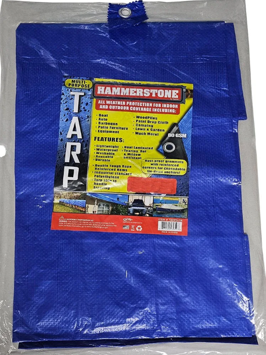 TB8X10 8X10FT TARP BLUE 80GSM (25PCS/CS)