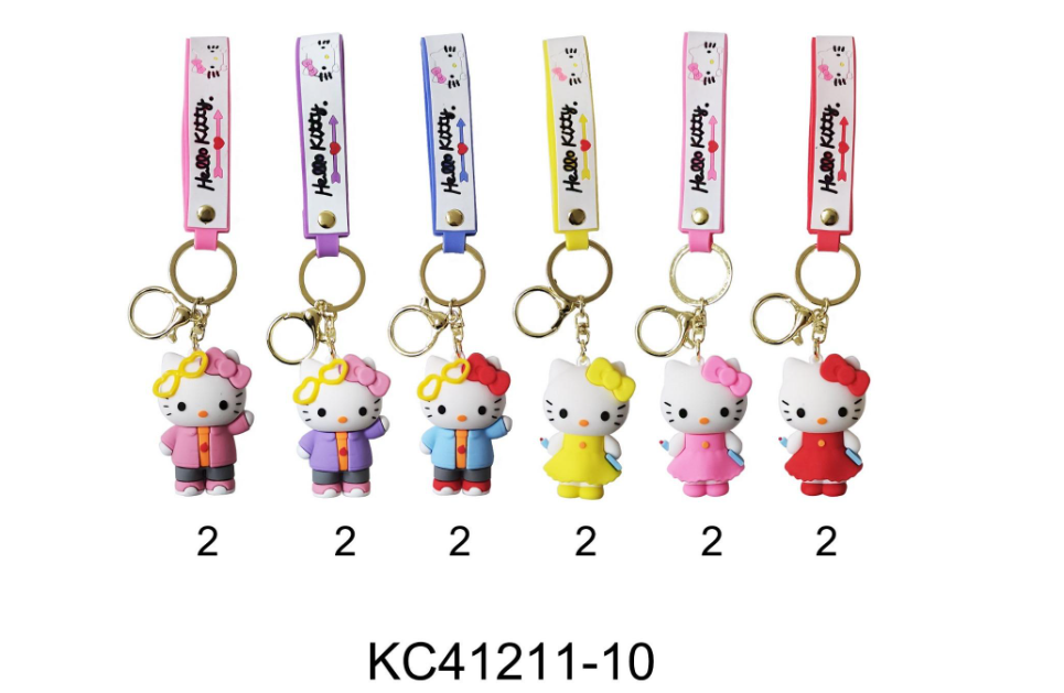 KC41211-10 KEYCHAIN HELLO KITTY (12/PK)