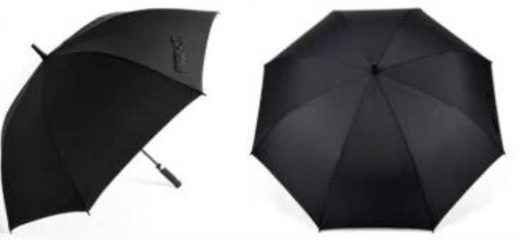 3229 Single Layer Black Rain Umbrella 30" (36/CS)