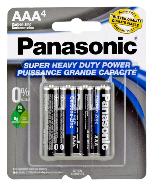 PA-AAA4 HD PANASONIC AAA SIZE BATT (48/CS)