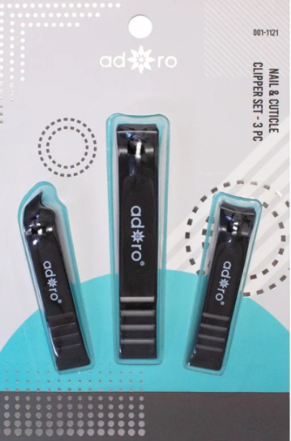001-1121 3PCS NAIL CLIPPER  (12/CS)