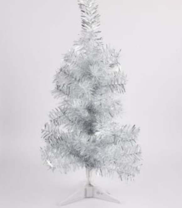 159661 HX XM TREE 2FT WHITE 57 TIPS W/PLASTIC STAND (36/PK)