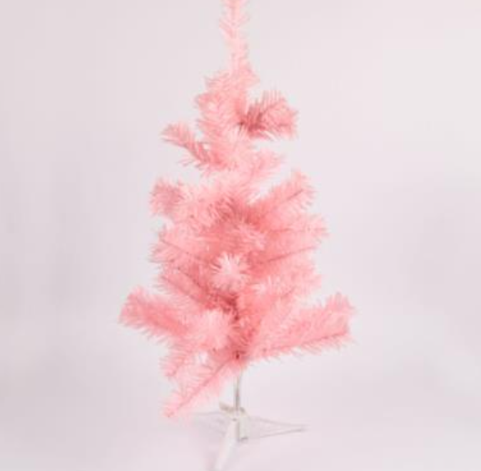 159662 HX XM TREE 2FT PINK 57 TIPS W/PLASTIC STAND (36/PK)