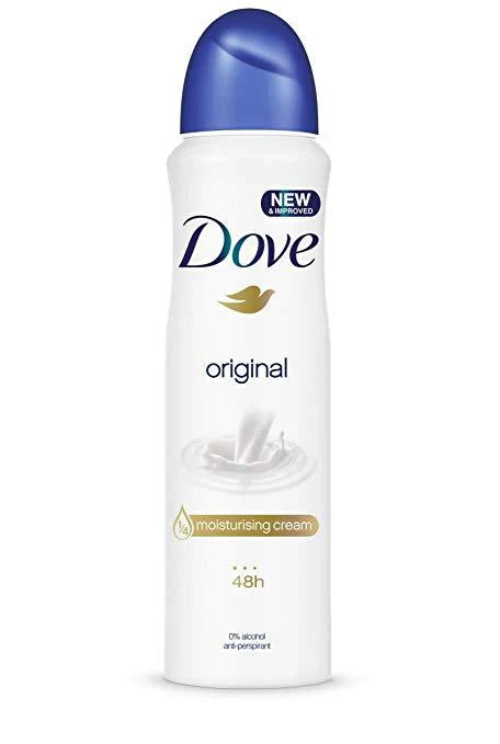 71559 DOVE DEODORANT SPRAY 250ML/8.4 OZ ORIGINAL (6)