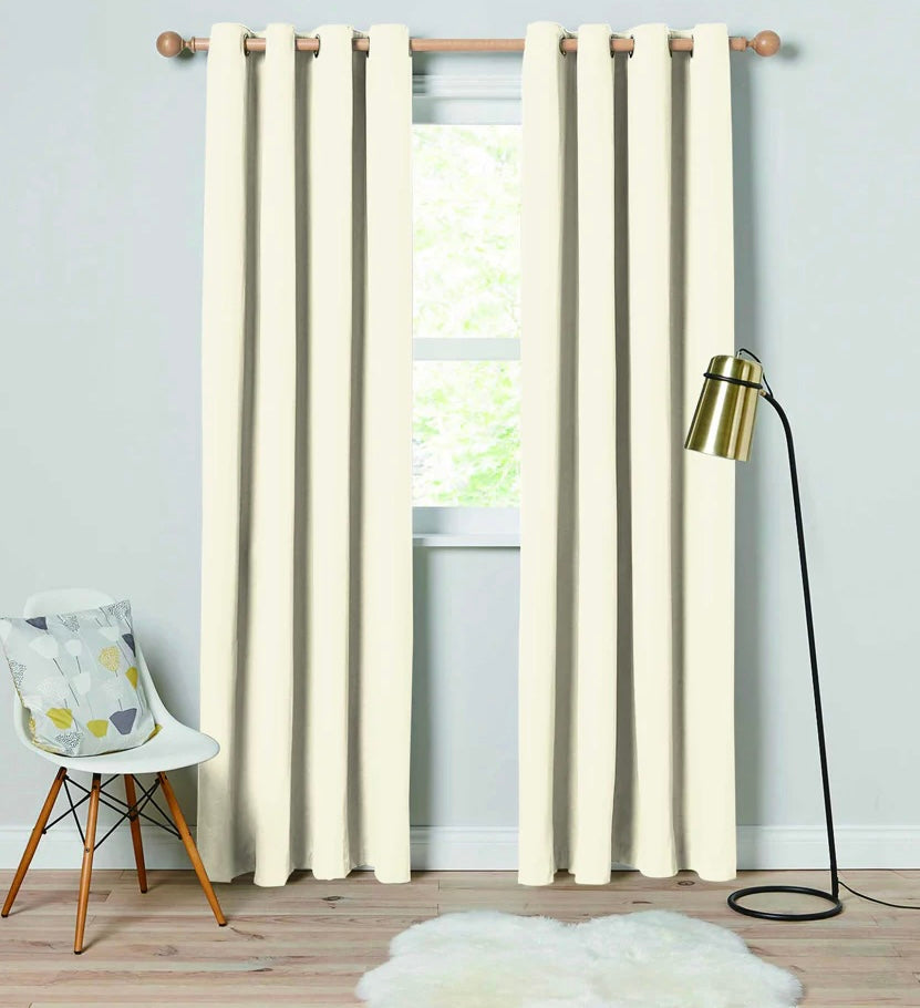 BT137-84 52X84IN SOLID WOVEN THERMAL CURTAIN WITH GROMMETS (12PCS)