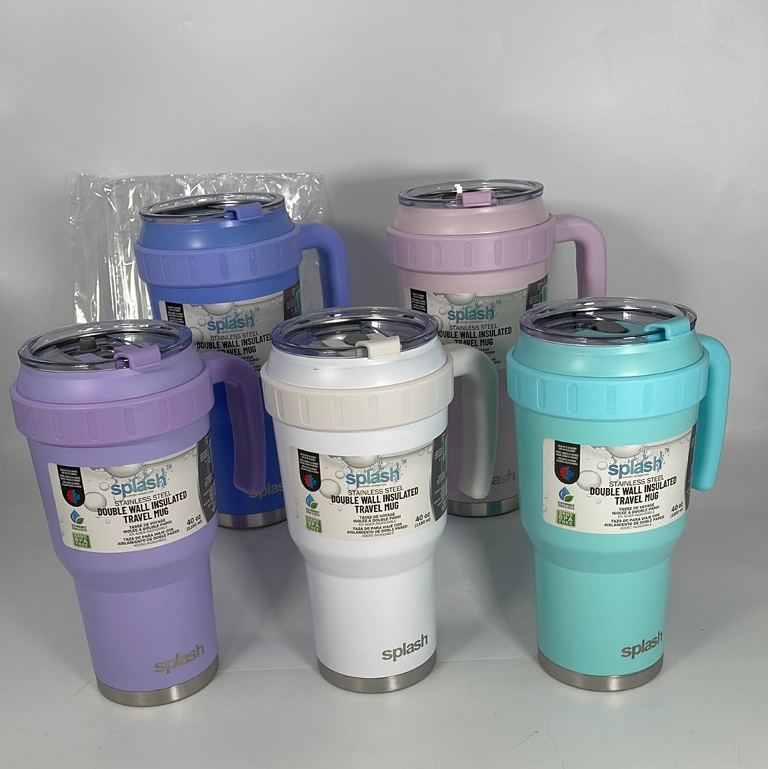 58234 Splash Stainless Steel Travel Mug 40oz (12/CS)
