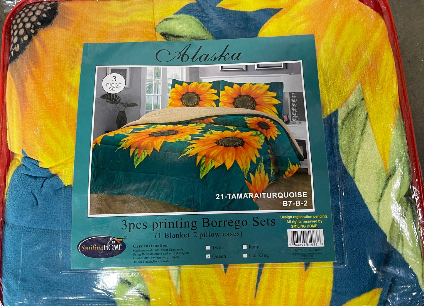 Alaska (3pcs Borrego Tamara Turquoise Queen (7sets/box)