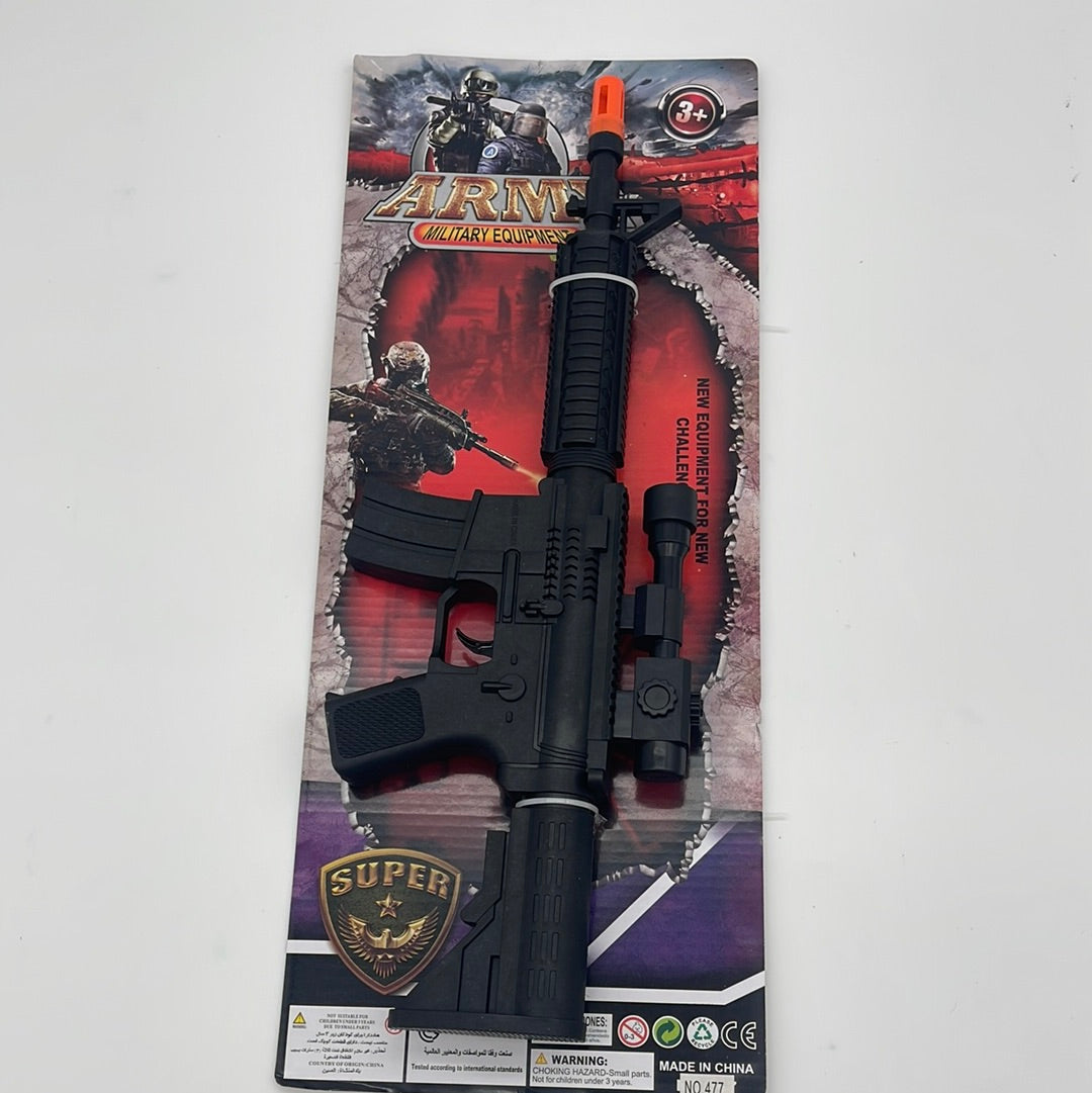 315835 17" F/P BLACK MACHINE GUN (36pcs)